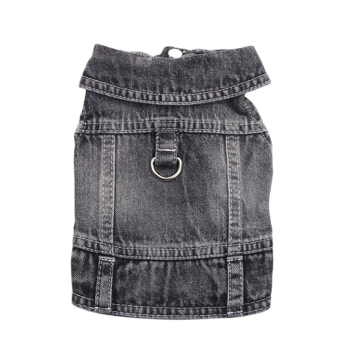 Pet dog jeans jacket foldable denim vest cat and puppy springautumn clothing 250318