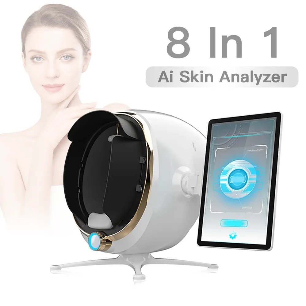 3D Magic Mirror Skin Analyzer - AI Facial Recognition Technology with 2800W HD Pixels for Accurate Face Scope Analysis and Professional Facial