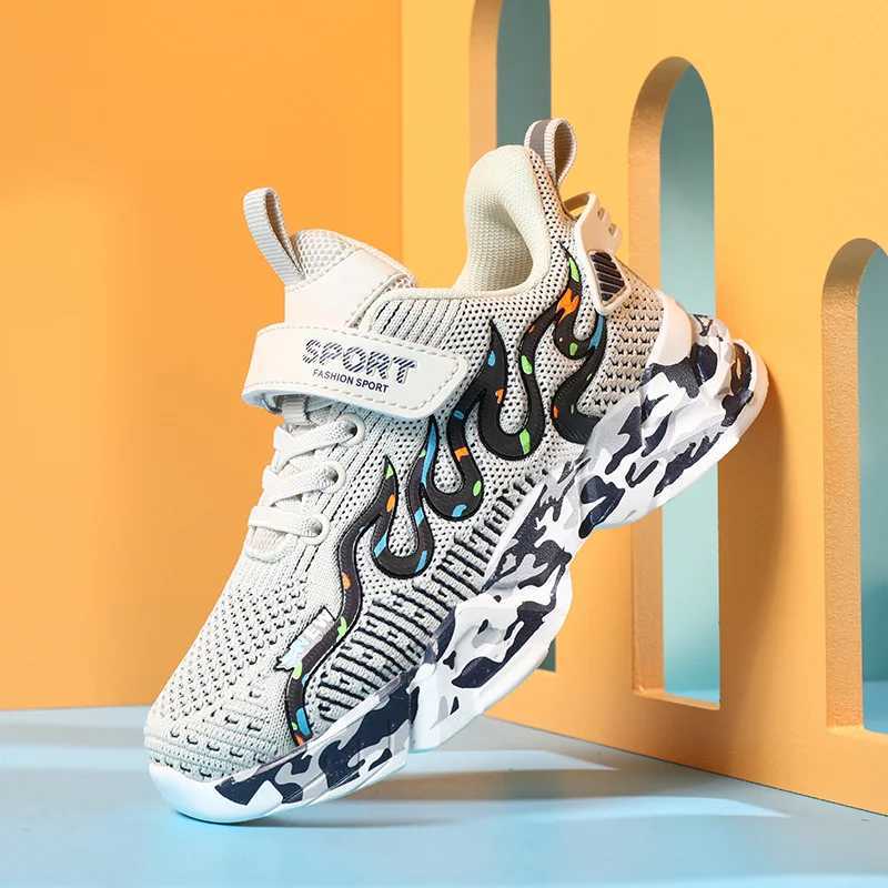Children Shoes Kids Sneakers Breathable Mesh Sneakers Boys Shoes Fashion Casual Running Kids Shoes Boys Size 28-39XJ250318