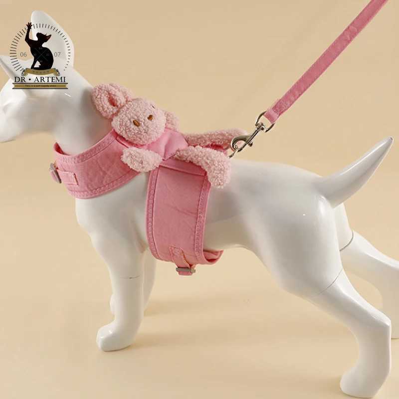 Pet Strap Cute Rabbit Decoration Puppy Teddy Panda Supplies Tank Top Style Dog Strap Set Dog StrapT250318