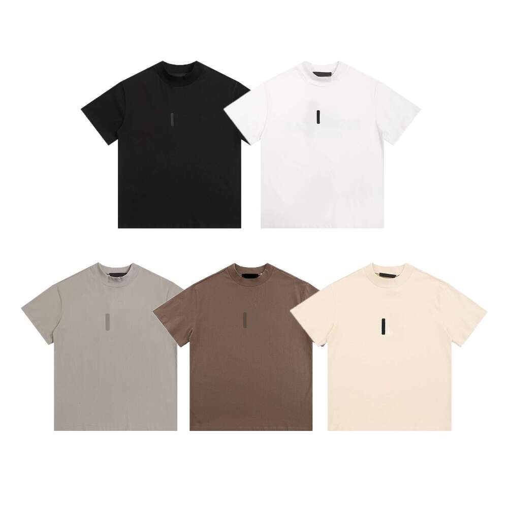 T-shirt, short sleeved shirt, velvet printed short sleeved shirt, three bar T-shirt for men and women