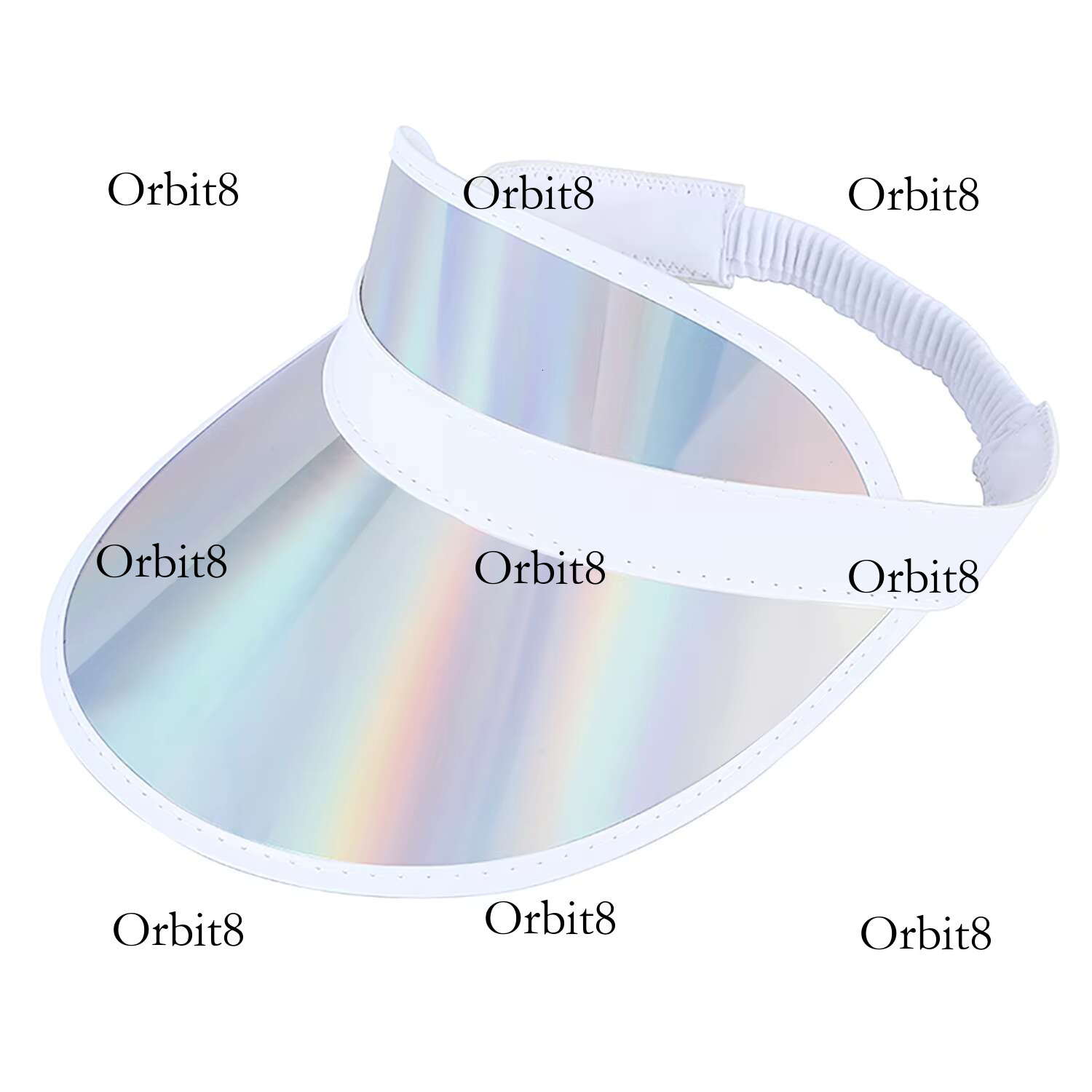 Hats Women Men Holographic Laser Pvc Sun Visor Sport Golf Outdoor Sunhat Beach Cap Adjustable
