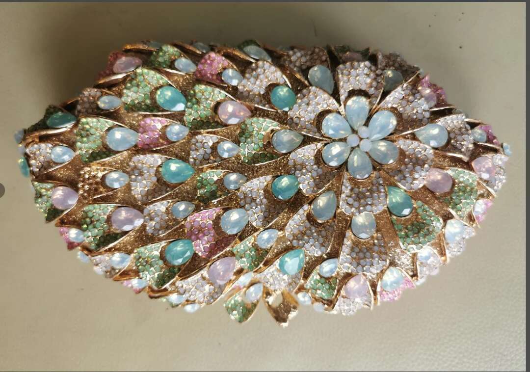 XIYUAN Full Big Stones Evening Bags Female Clutches For Women Dinner Rhie Handbags Wedding Bridal Crystal Clutch Purse