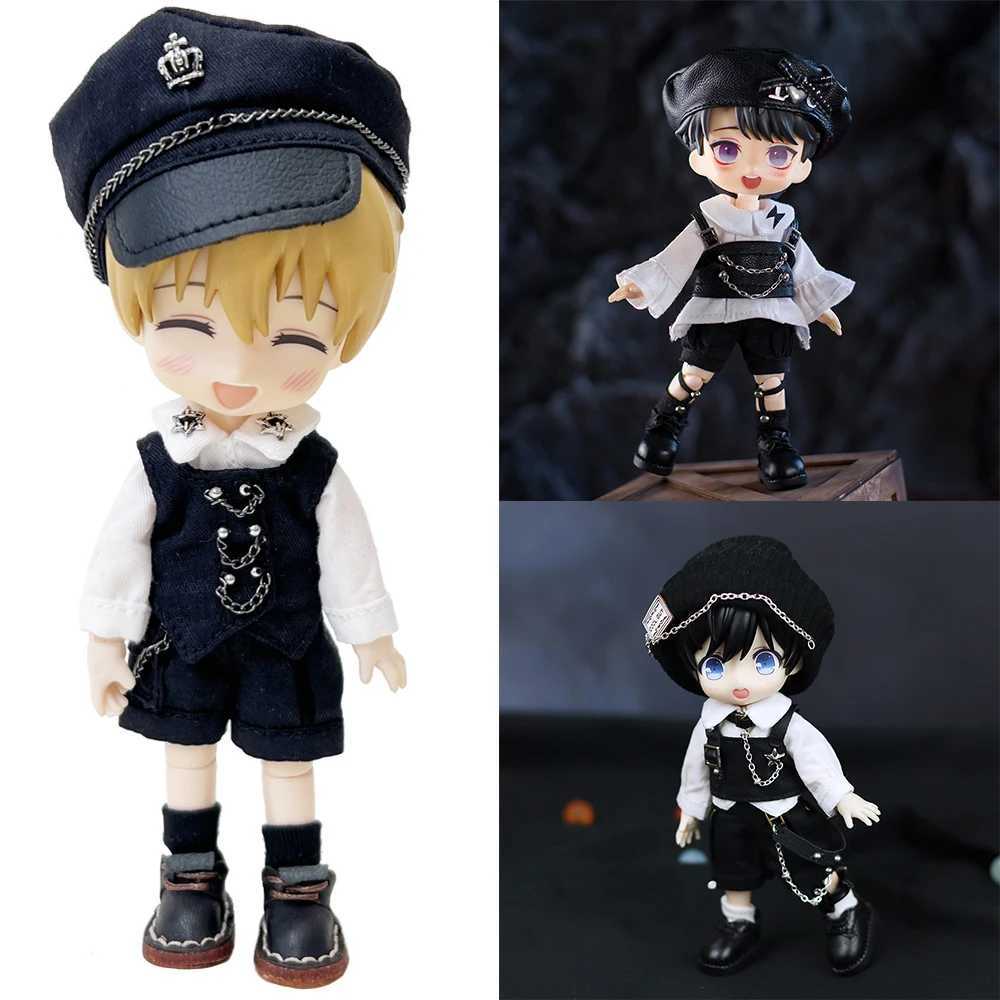 Ob11 Doll Gothic Clothes Uniform Suit Dress Shirt Hat Vest Shorts Set Clothes For Gsc Obitsu11 Molly P9 1/12bjd X250318