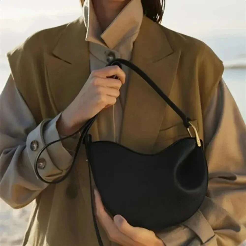 Without France Niche Brands Bags Series Women's Messenger Lychee Pattern Cow Leather Crossbody Bag Soft Shape Authentic