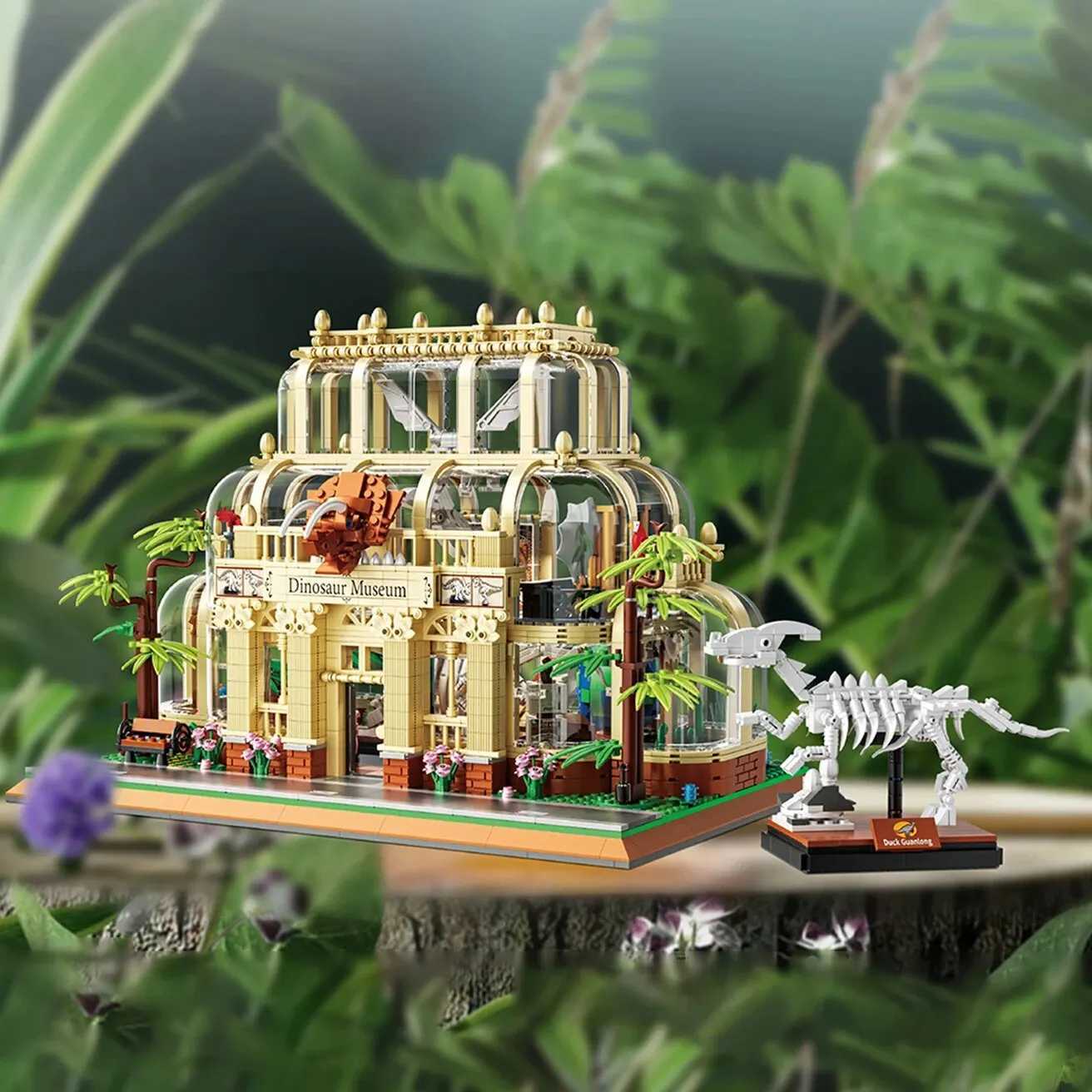 2788 pieces of dinosaur museum building blocks creative Ci street view dinosaur hall MOC model DIY building blocks boys toys children holiday giftsXJ2