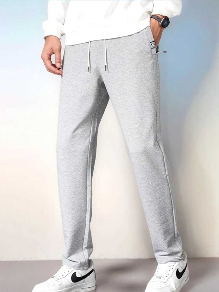 Mens Cotton Sports Pants Large 8XL 7XL 6XL Zipper Pocket Straight Running Pants Loose Sports Pants Casual Pants W250318