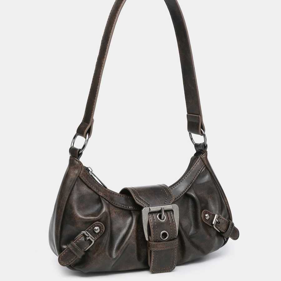Retro Handbag Used for Shoder Bag Small PU Leather Designer Messenger Bag Y2K Womens Handbag Bolsas Y250318