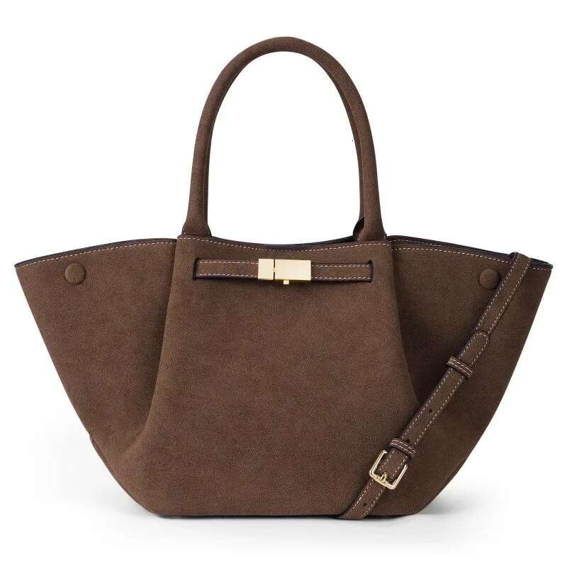 Meet You Vintage Scrub Faux Suede Handbag For Women Autumn Large Capacity Tote Pleated Leather Daily Commuter Shoulder Bag