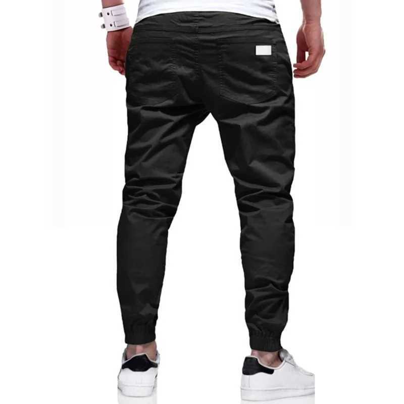 2024 new cargo pants mens loose straight sportswear solid color sportswear Versatile Joggers woven casual mens Trouser W250318