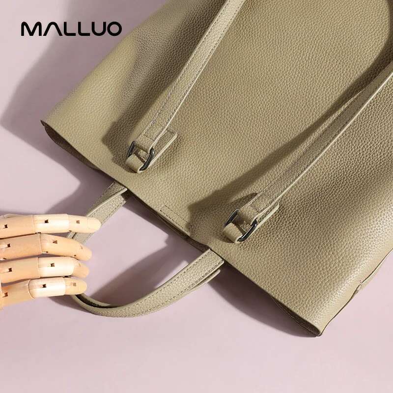 Women Cowhide Genuine Leather Shoulder Bag Female Casual Large Capacity Office Totes Handbag Ladies Work Strap Crossbody Bags