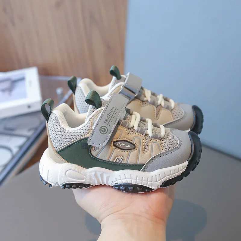 Fashionable design boys sports shoes 2024 autumn childrens outdoor hiking shoes patch work color childrens casual sports shoesXJ250318