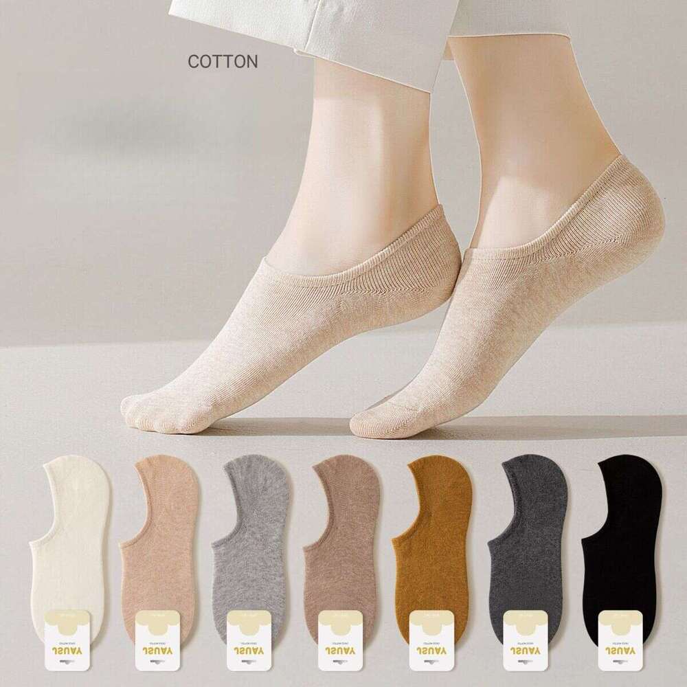 Designer Socks Boat Spring Summer Womens Sweat Absorbing Soft Comfortable Falling Heels Shallow Mouth Short Tube Cotton Breathable and Non Slip Socks