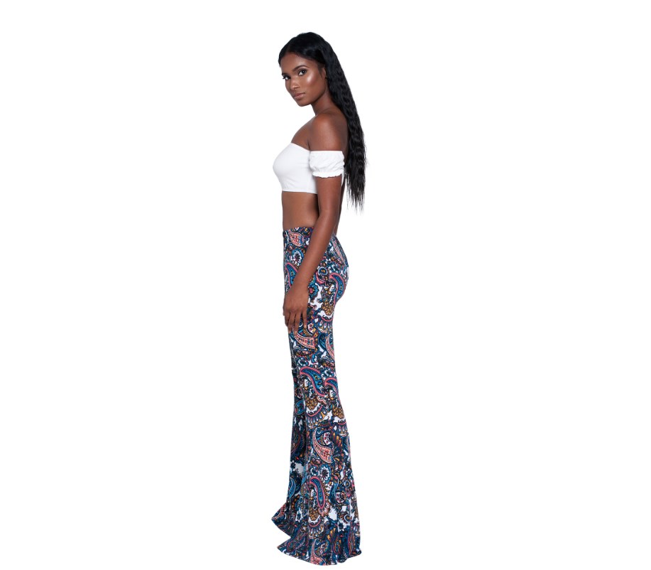 CNLONGBIDA Women's Pants Street Fashion Long pants goddess slim fit micro flared pants 2192