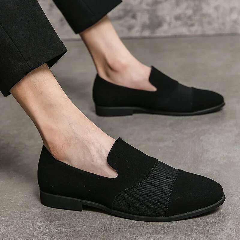 Simple and Lightweight Loafers High Quality Men Casual Flat Light Fashion Trend Moccasins Slip on Nubuck Leather Driving Shoes