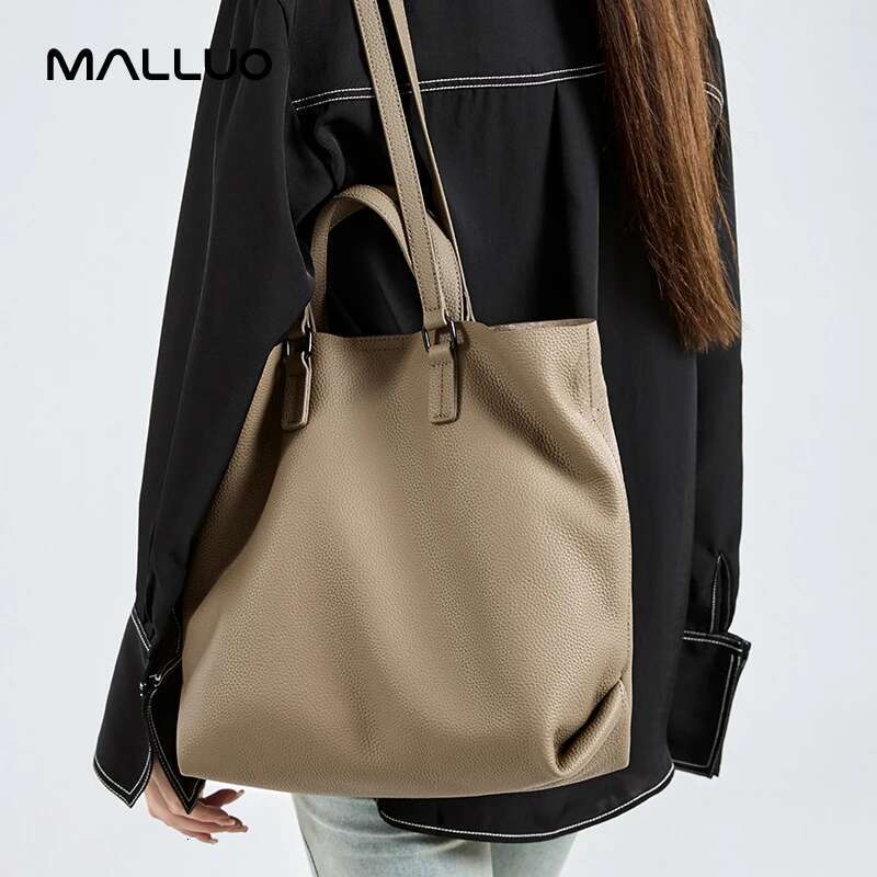 Women Cowhide Genuine Leather Shoulder Bag Female Casual Large Capacity Office Totes Handbag Ladies Work Strap Crossbody Bags