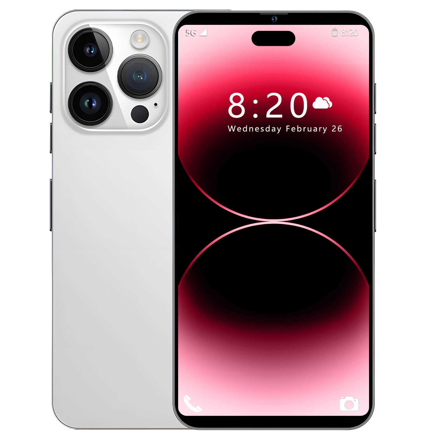 Smartphone Phones Mobile I15 Pro Max Dynamic Island Large Screen (1+16) Memory Low Price Sale z250319