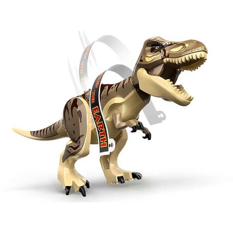 Jurassic Series Architecture Block Visitor Center T.rex Raptor Attack Childrens Holiday Gift Assembly Dinosaur ToysXJ250318
