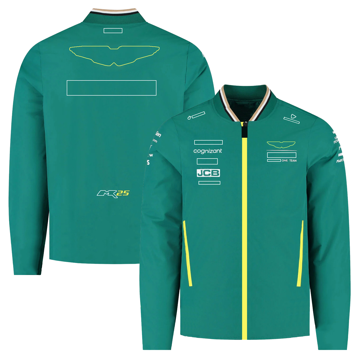 2025 F1 Driver Racing Formula 1 Team Hoodie Sweatshirt Men Women Full Zip Softshell Jacket Teamwear Green Uniform Sweat Custom free shippin