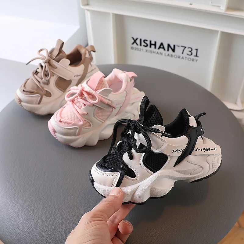 Spring Autumn Kids Sport Shoes Mesh Breathable Boys Sneakers Student Girls Shoes Non-slip W250318