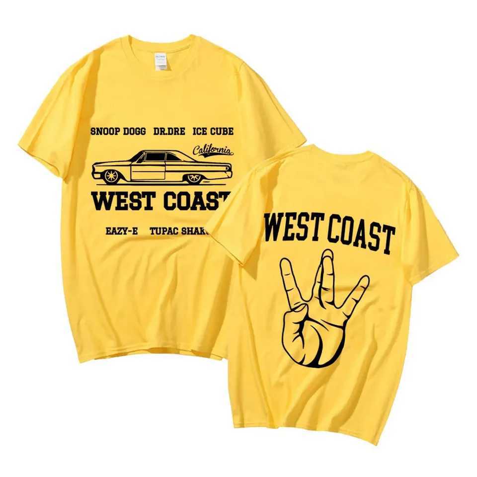 West Coast Rap Singer T-shirt Hip Hop Snoop Dogg Dr. Dre Cool Printed T-shirt Mens Retro Short Sleeve Street Clothing T-shirtT250318
