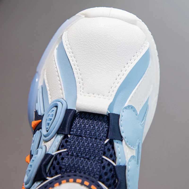 Autumn childrens sports shoes new fashion comfortable boys shoes soft soled anti slip casual shoes fashionable classic rotating button childrens shoes