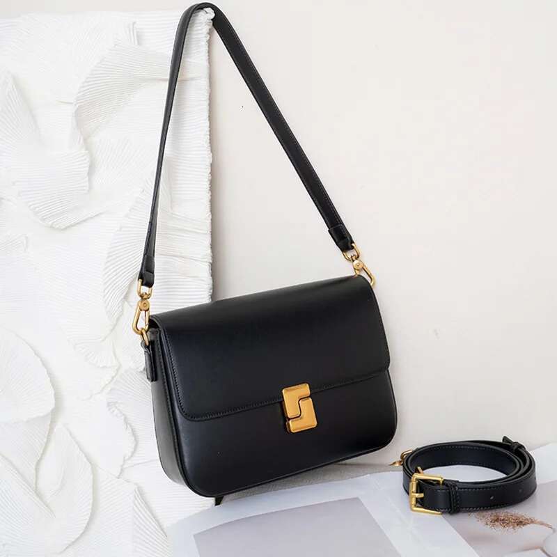 New Arrival Genuine Leather Square For Women 2024 Cowhide Underarm Bags Ladies Shoulder Crossbody Bag High Quality Handbag