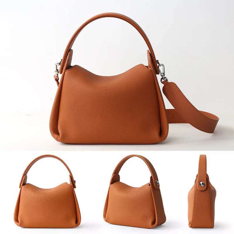 Wholesale 2024 Cute Women Genuine Leather Fashion Box Handbag Female Niche Cross-Body Shoulder Bag Lady High-End Messenger