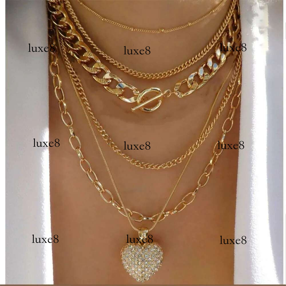 Vintage Punk Gold-plate Thick Chain Head Portrait Coin Pendant Necklace For Women Fashion Multilevel Geometric Hip Hop Jewelry