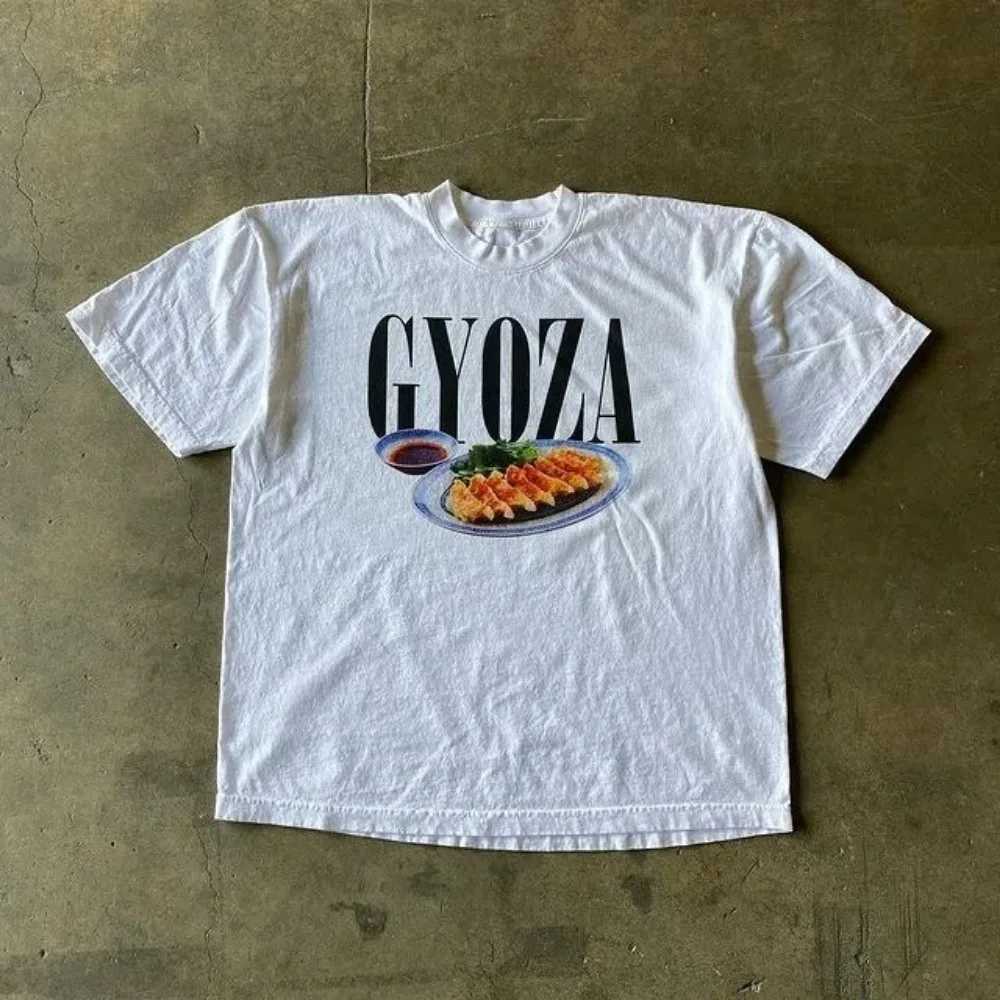 Mens retro Harajuku cotton oversized T-shirt street summer letter short sleeved T-shirt hip-hop womens T-shirt Y2k clothing cut topXJ250318
