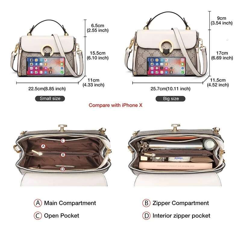 FOXER Women PVC Leather Messenger Flap Bag Vintage Signature Retro Fashion Female Handbag Casual Lady PU Shoulder Crossbody Bags