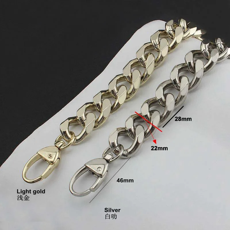 3 colors 22mm thick Aluminum chain Light weight bags strap bag parts DIY handles easy matching Accessory Handbag Straps Bag 250318
