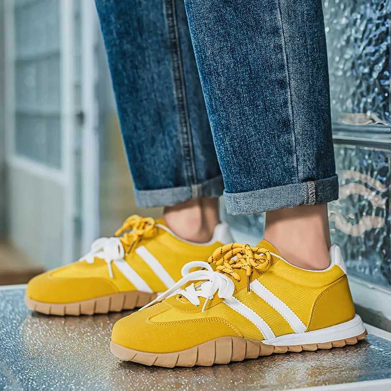 HKDQ summer w casual sports shoes mens Fi low cut mens designer shoes Cfortable suede breathable mens coaching machine Y250318