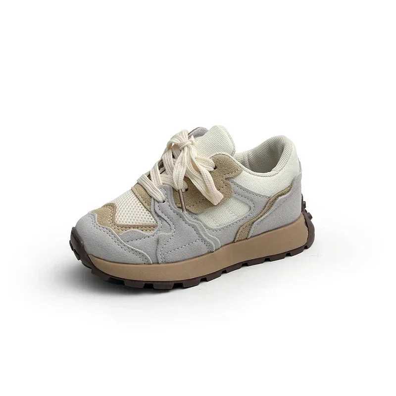 Student running shoes dustproof and anti slip 2025 new fashion childrens sports shoes thick soft sole childrens sports shoes mesh breathable W250318