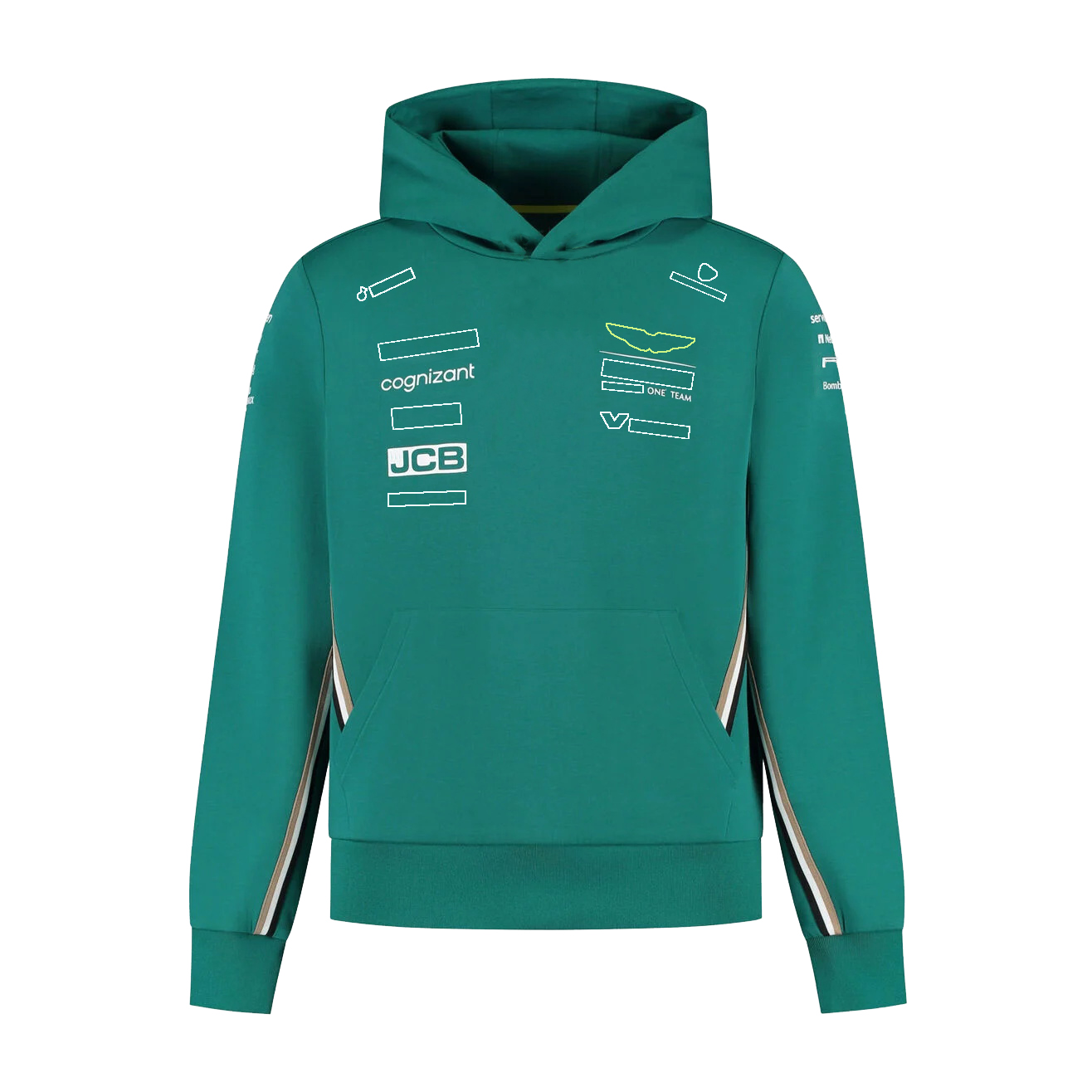 2025 F1 Driver Racing Formula 1 Team Hoodie Sweatshirt Men Women Full Zip Softshell Jacket Teamwear Green Uniform Sweat Custom free shippin