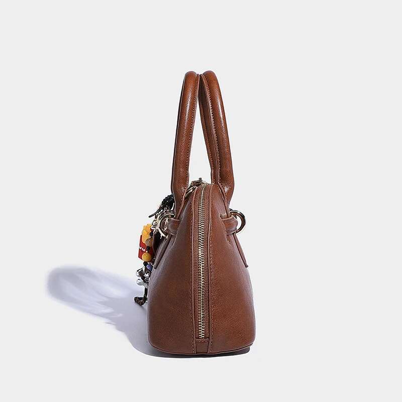 Shell Bowg Tote Bags For Women Designer Handbag And Purse 2024 New In Vintage Commuting Top Handle Shoulder Crossbody