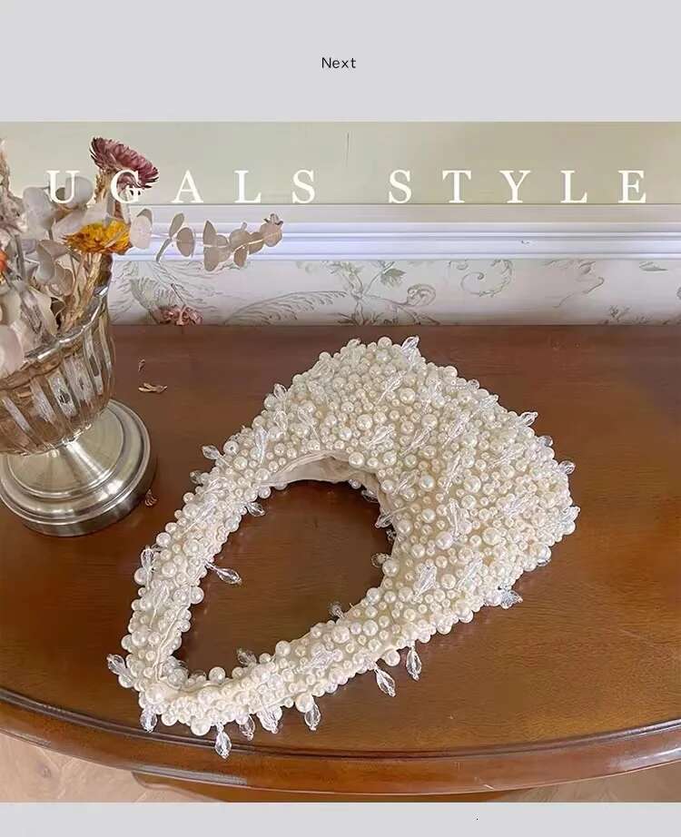 High Quality Pearl Beaded Handmade Women Handbag Fashion Evening Wedding Party Clutch Purse Beads Beading Woven Shoulder Bag