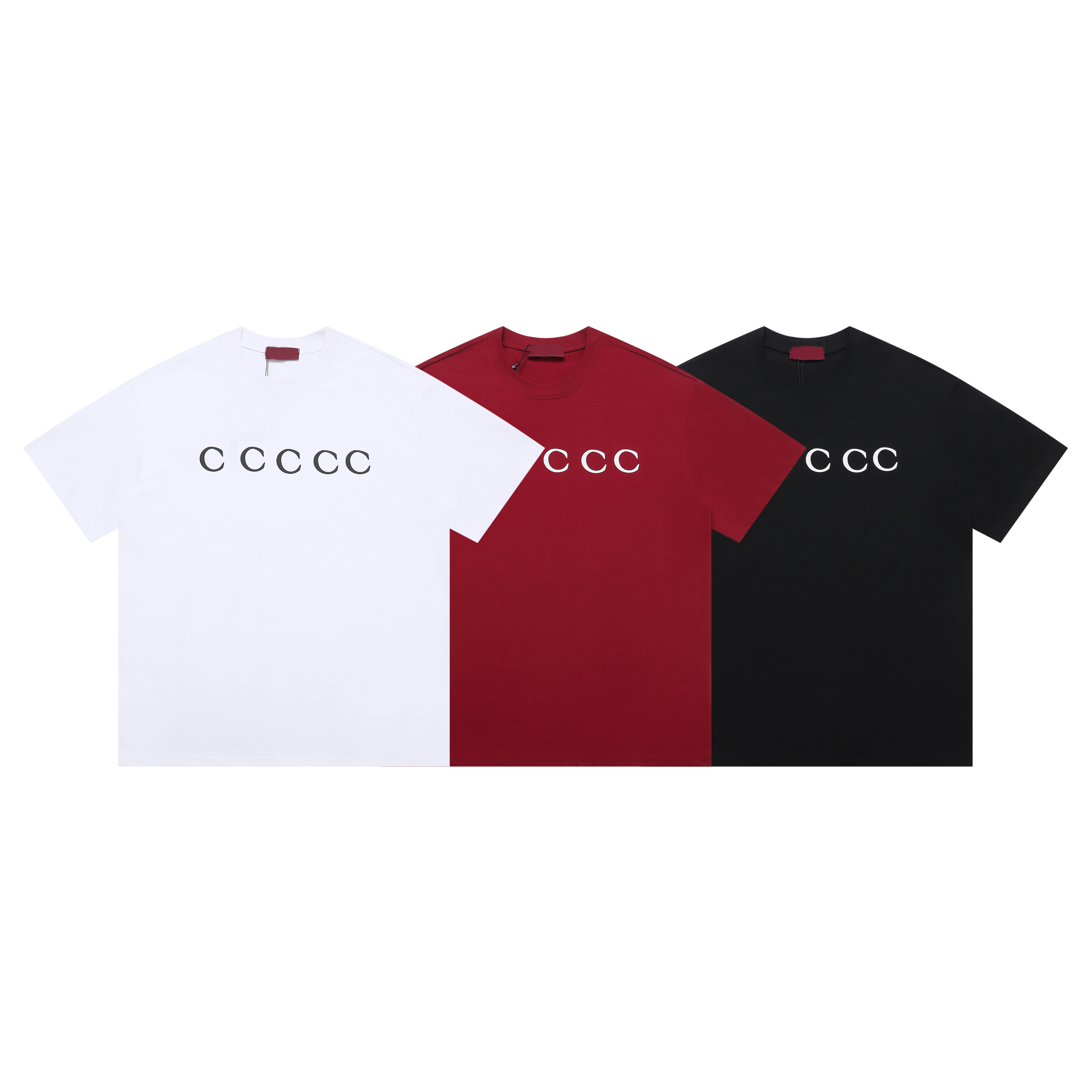 Designer short sleeve T-shirt for men and women 2025 spring casual slimming letter print round neck loose and versatile
