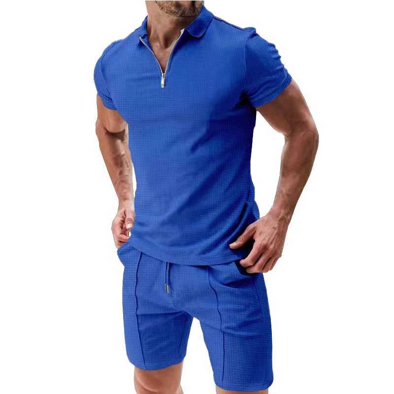 2024 New Mens Sportswear Short Sleeve T-shirt and Sportswear Summer Casual Jogging Pants Set Mens Two Piece Set W250318