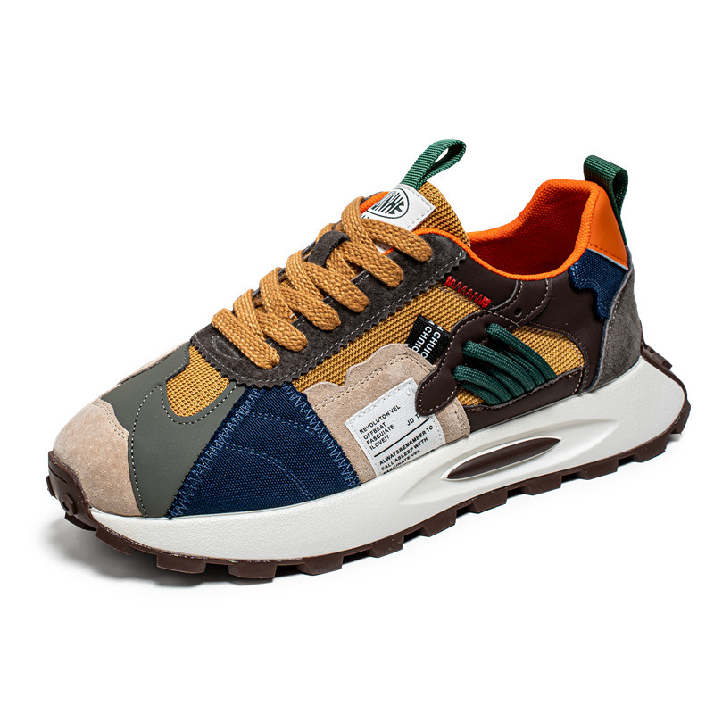 men's new lightweight thick-soled sports shoes men's trendy all-match low-top casual sneakers