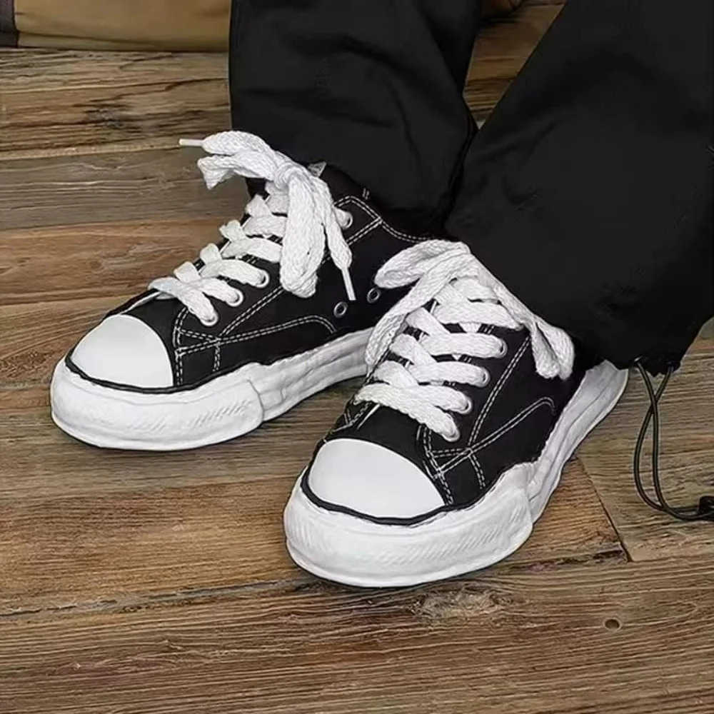 Japan Low-Top Training Shoes Wen 2025 New Dissoing Men Sneakers Flat Lace-up Large Size Canvas Vcani Skateboard Z250318