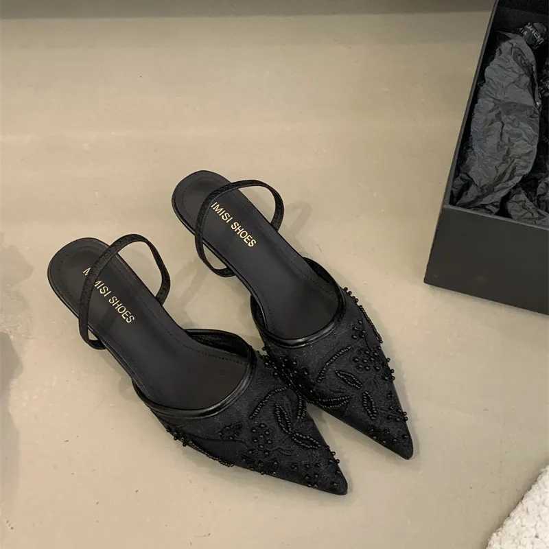 Bailamos silk sequins Rhine decoration high H Mler single shoe corner fine dress banquet Fem Y250317