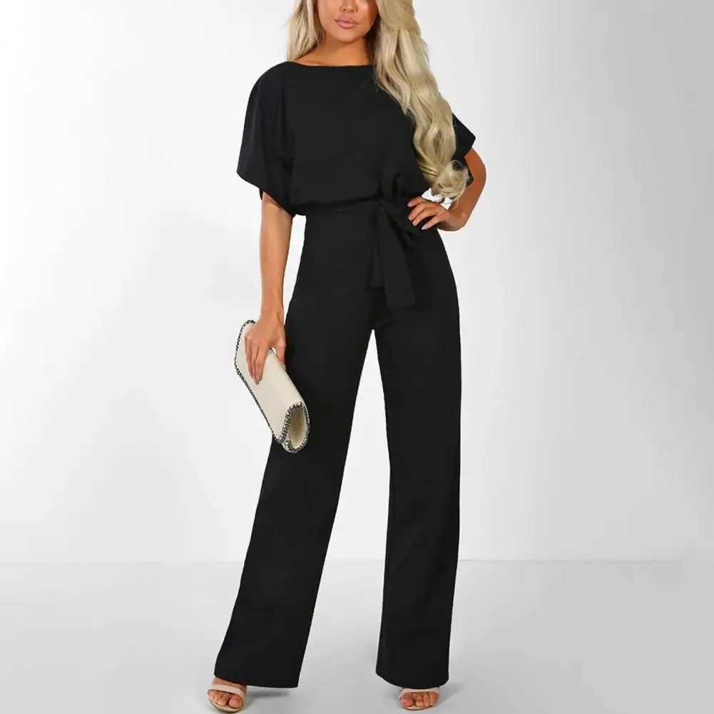 Womens jumpsuit elegant womens tight waist ultra-thin jumpsuit elegant jumpsuit X250318