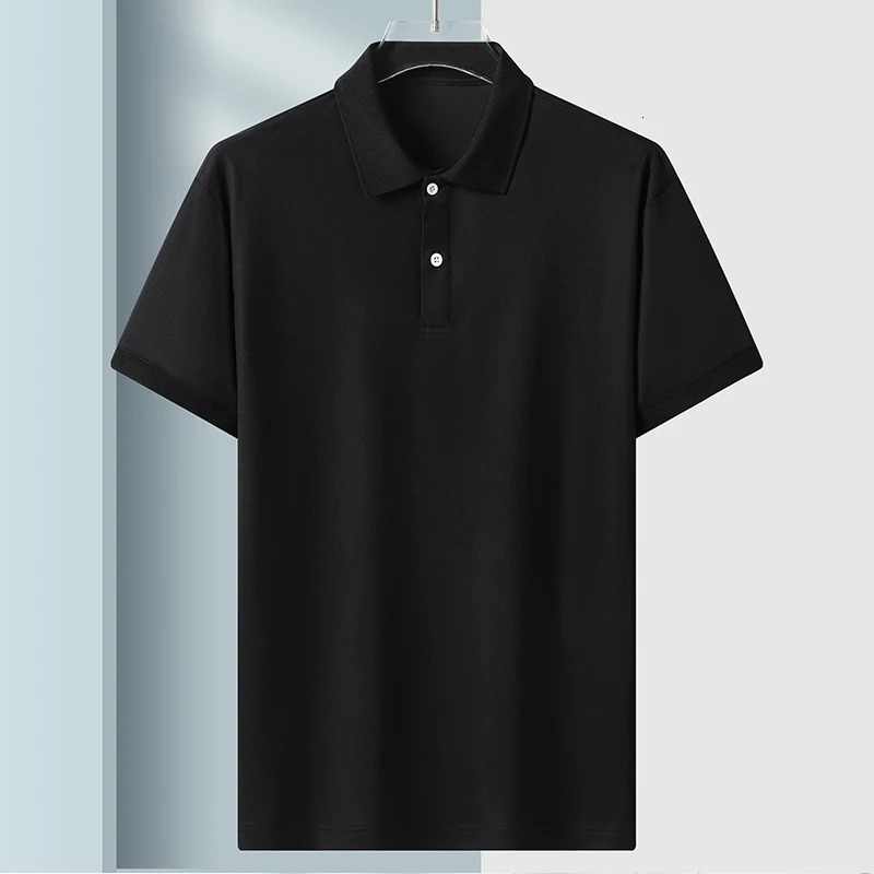 Sports Streetwear Fashion Oversized 5XL Black White MenS Polo Shirt Japan Style Summer Short Sleeves Top Tees Tshirt 250318