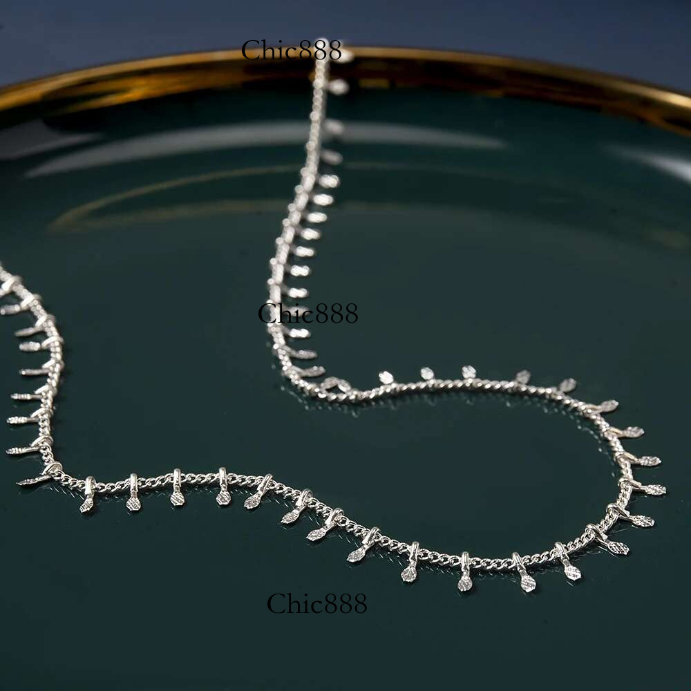 Fashion Gold Color Tassel Pendant Chain For Women Bohemia Punk Short Choker Necklace Jewelry Accessories