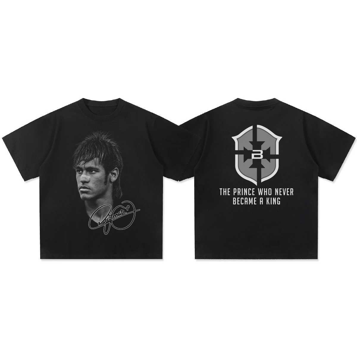 Neymar American Star Print Cotton Short-sLeeved T-shirt Men Women Clothing Athleisure Print Fashion Oversize Casual TeeXJ250318