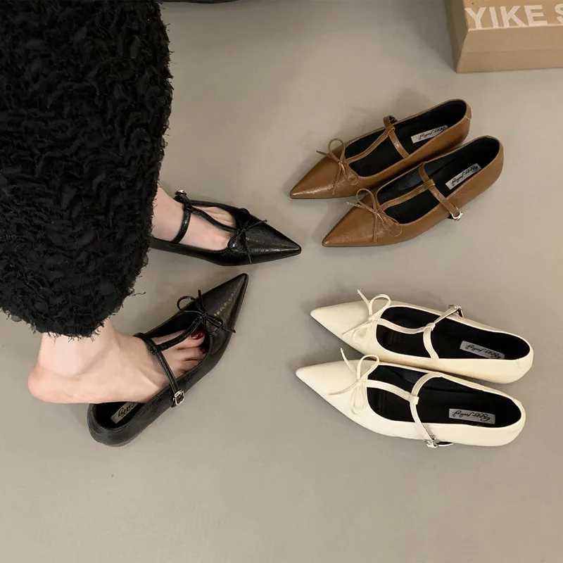 Bailamos New Wen Flats Light Mary Jane Ballet Apartment Fi Candy colored Ballet Dancer Soft Casual Shoes Dress Unprinted Good Product Y250317