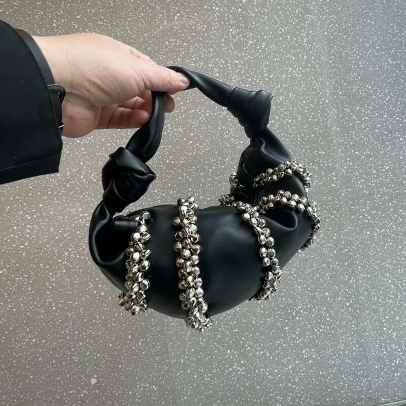Beading Rivet Decoration Evening Clutch Party Bags For Women Designer Handbag Purse 2025 New In Fashion Underarm Shoulder