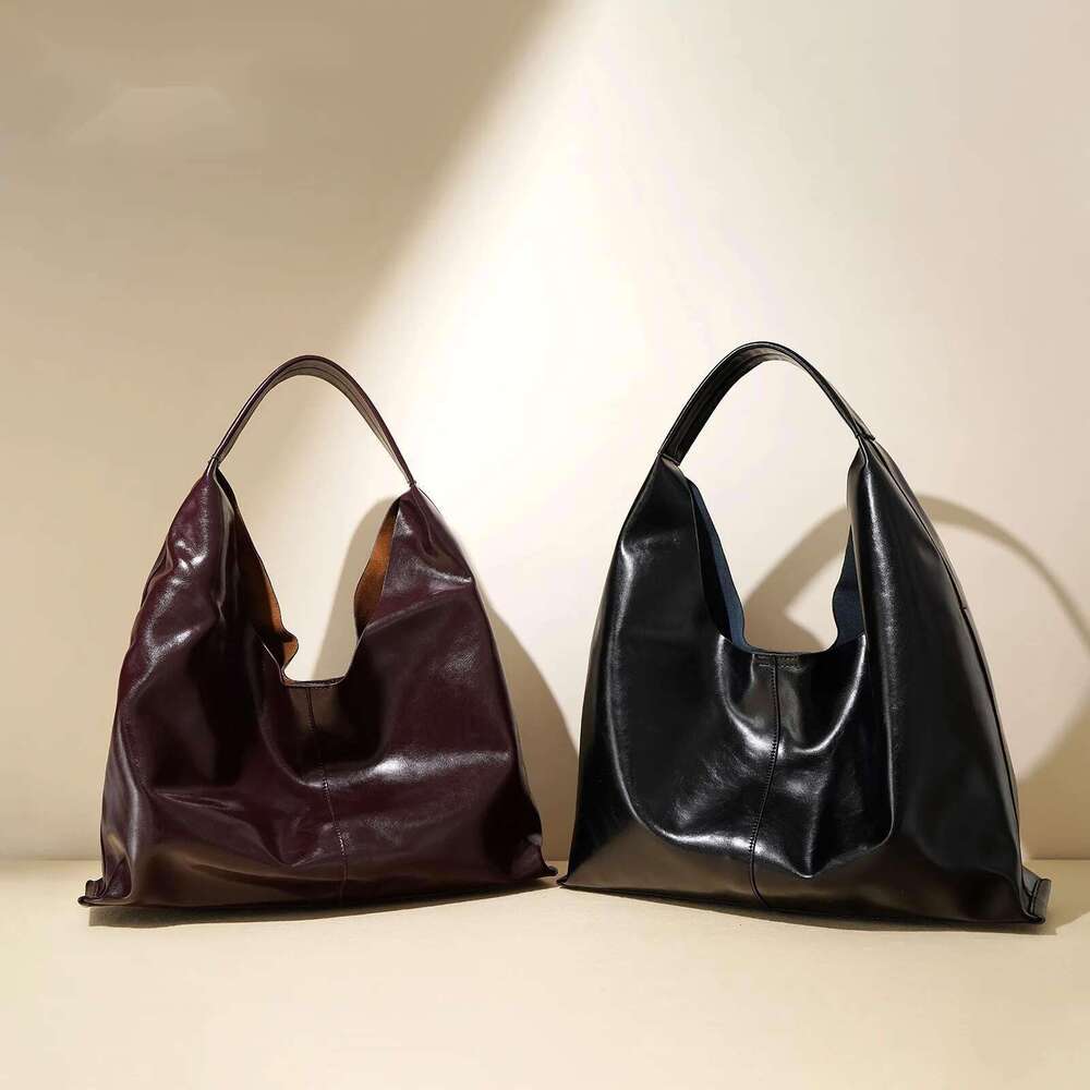 Retro Melard Color Woman Bags Shoulder Casual Handbag And Purse Oversized Big Roomy Underarm Tote New