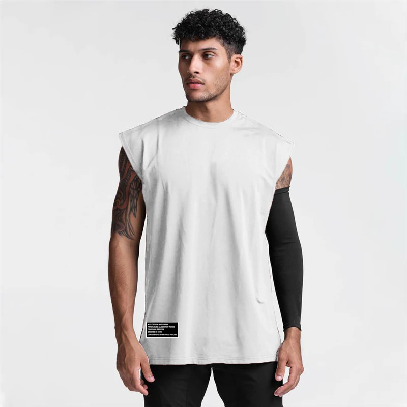 Gym Fitness Tank Top Mens Training Sleeveless Shirt Muscle Mesh Breathable Quick Drying Loose Single Piece 250314Z